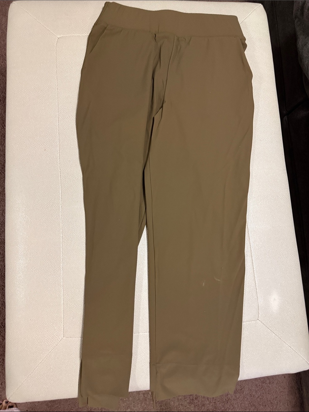 ADAY Olive Green Stretch Chinos for